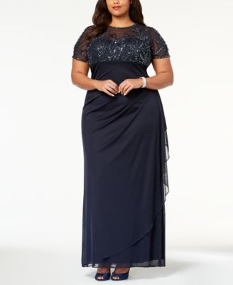 Embellished Empire-Waist Gown ...